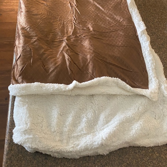Other - Brand New Velour/Fleece throw Light Brown